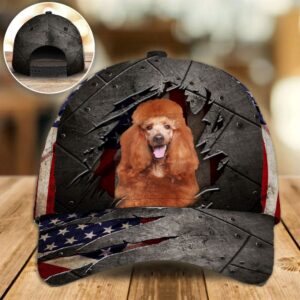 Standard Poodle On The American Flag Cap Hats For Walking With Pets Gifts Dog Caps For Friends 1 sxhbq7
