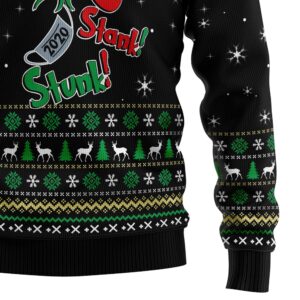 Stink Stank Stunk Grinch Ugly Christmas Sweater Gift For Pet Lovers Unisex Crewneck Sweater 7