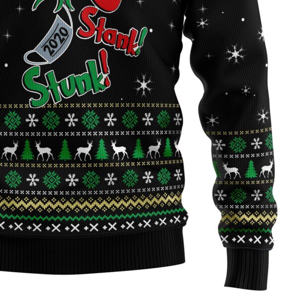 Stink Stank Stunk Grinch Ugly Christmas Sweater – Gift For Pet Lovers – Unisex Crewneck Sweater
