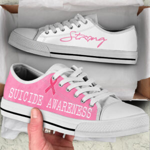 Suicide Awareness Shoes Strong Low Top Shoes Best Gift For Men And Women Sneaker For Walking 1
