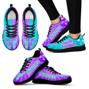 Suicide Prevention Shoes 2 Color Sneaker…
