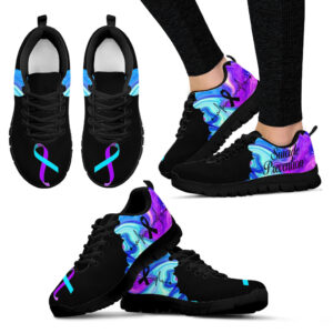 Suicide Prevention Shoes Liquid Sneaker Walking…