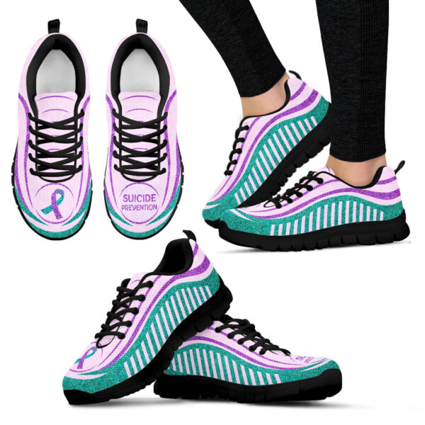 Suicide Prevention Shoes Luminous Bg Sneaker Walking Shoes – Best Gift For Men And Women