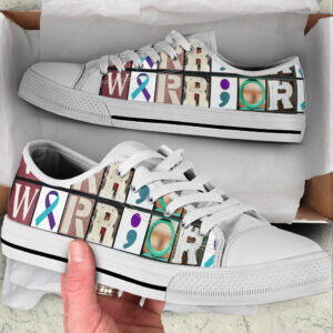 Suicide Prevention Shoes Warrior Hope Sign Low Top Shoes Best Gift For Men And Women Sneaker For Walking 1