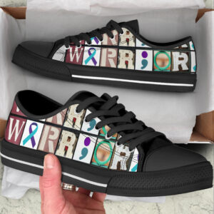 Suicide Prevention Shoes Warrior Hope Sign Low Top Shoes Best Gift For Men And Women Sneaker For Walking 2