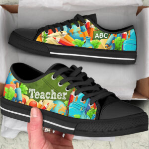 Teacher Abc 3d Low Top Shoes Best Gift For Teacher School Shoes Best Shoes For Him Or Her 2