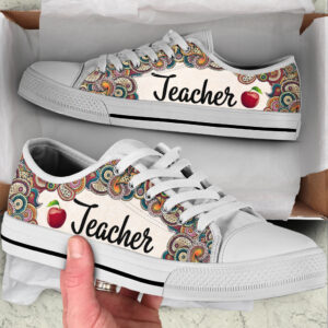 Teacher Paisley Low Top Shoes Best Gift For Teacher School Shoes Best Shoes For Him Or Her 1