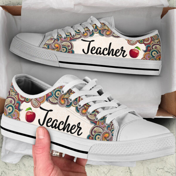 Teacher Paisley Low Top Shoes – Best Gift For Teacher, School Shoes – Best Shoes For Him Or Her