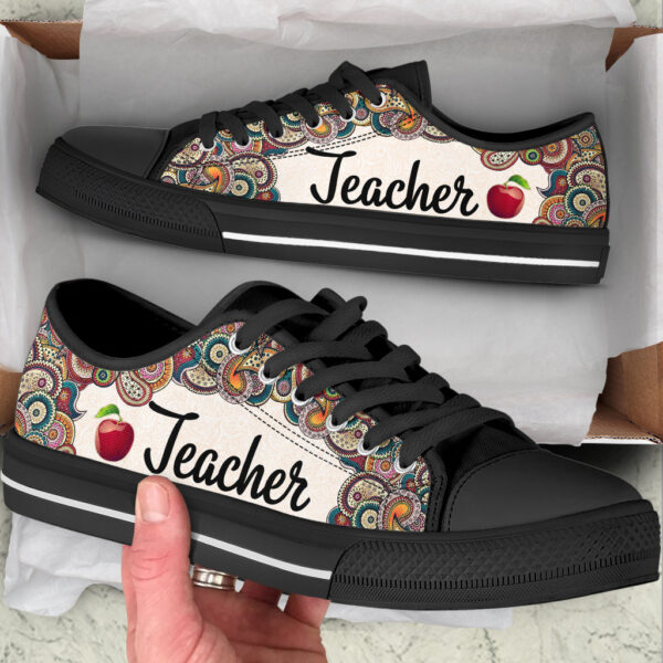 Teacher Paisley Low Top Shoes – Best Gift For Teacher, School Shoes – Best Shoes For Him Or Her