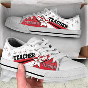 Teacher Sky Many Stars Low Top Shoes Best Gift For Teacher School Shoes Best Shoes For Him Or Her 1
