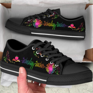 Technology Teacher Shoes Dandelion Art Color Low Top Shoes Best Gift For Teacher School Shoes 2