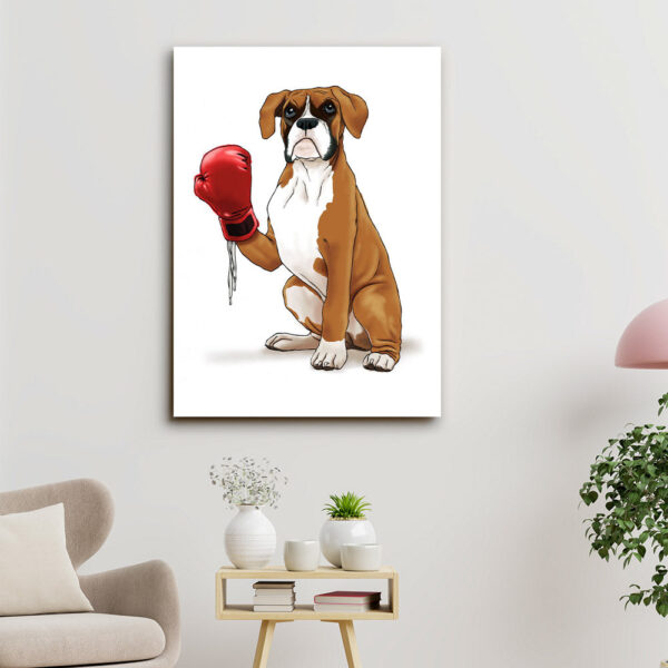 The Boxer – Dog Pictures – Dog Canvas Poster – Dog Wall Art – Gifts For Dog Lovers – Furlidays