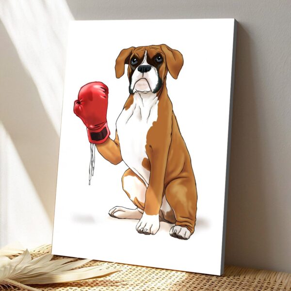 The Boxer – Dog Pictures – Dog Canvas Poster – Dog Wall Art – Gifts For Dog Lovers – Furlidays