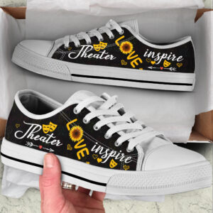 Theater Love Inspire Low Top Shoes Best Gift For Teacher School Shoes Best Shoes For Him Or Her 1