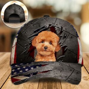 Toy Poodle On The American Flag Cap Hats For Walking With Pets Gifts Dog Caps For Friends 1 gdlpi9