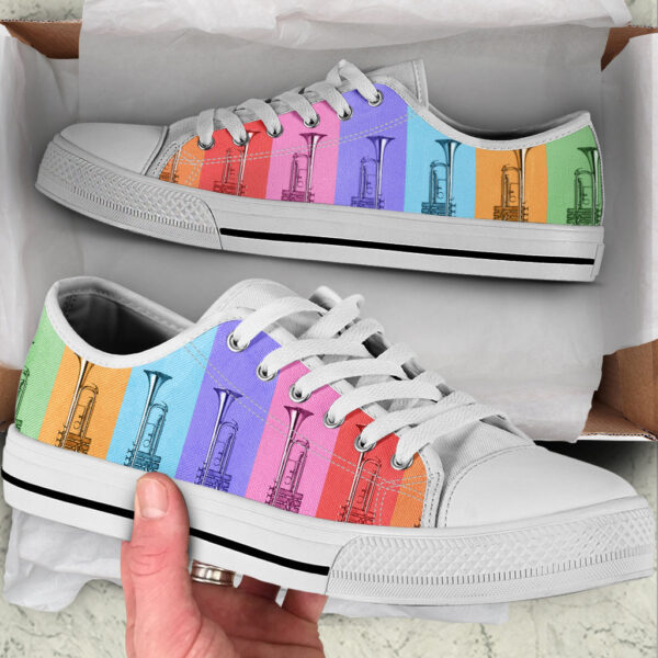 Trumpet Color Shape Low Top Music Shoes – Fashionable Low Top Casual Shoes Gift For Adults