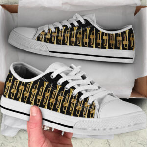 Trumpet Pattern Low Top Music Shoes…