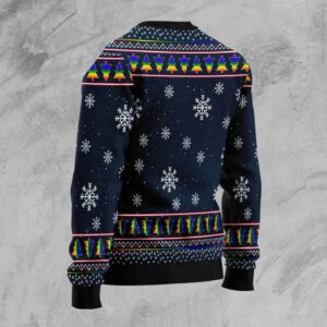 Unicorn Socks Xmas Ugly Christmas Sweater Funny Family Sweater Gifts Unisex Crewneck Sweater 2