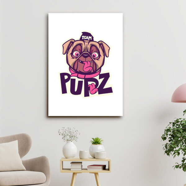 Pupz – Dog Pictures – Dog Canvas Poster – Dog Wall Art – Gifts For Dog Lovers – Furlidays