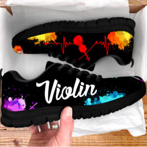 Violin Shoes Art Music Sneaker Running Walking Shoes Best Gift For Music Lovers 3
