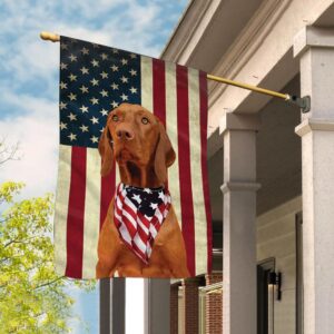 Vizsla House Flag – Garden Dog…