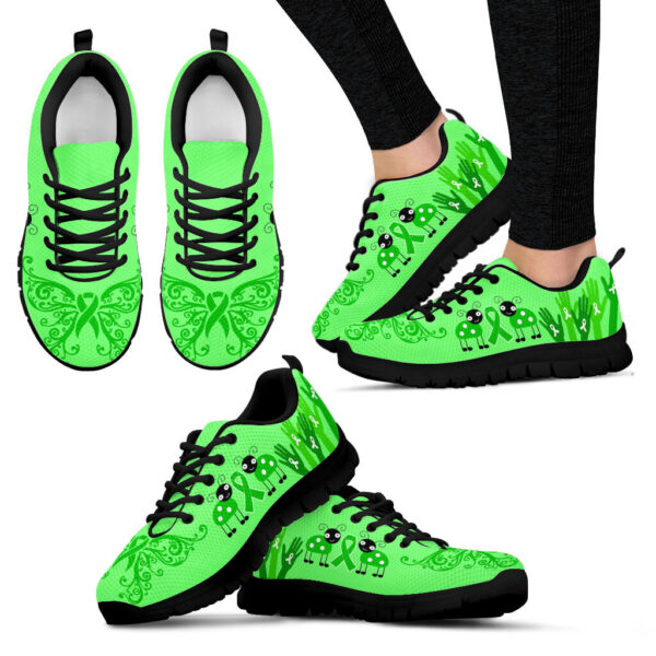 Walk For Brain Injury Shoes Awareness Kelly Green Sneaker Walking Shoes – Best Gift For Men And Women