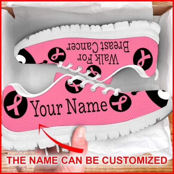 Walk For Breast Cancer Lady Bug Sneaker – Personalized Custom – Best Shoes For Men And Women