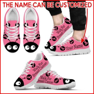 Walk For Breast Cancer Lady Bug Sneaker Personalized Custom Best Shoes For Men And Women 2