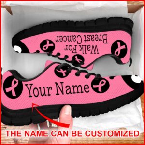 Walk For Breast Cancer Lady Bug Sneaker Personalized Custom Best Shoes For Men And Women 3