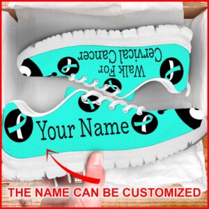 Walk For Cervical Cancer Lady Bug Sneaker Personalized Custom Best Shoes For Men And Women 1