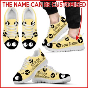 Walk For Childhood Cancer Lady Bug Sneaker Personalized Custom Best Shoes For Men And Women 2