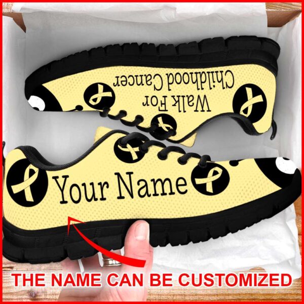 Walk For Childhood Cancer Lady Bug Sneaker – Personalized Custom – Best Shoes For Men And Women