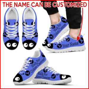 Walk For Colon Cancer Lady Bug Sneaker Personalized Custom Best Shoes For Men And Women 2