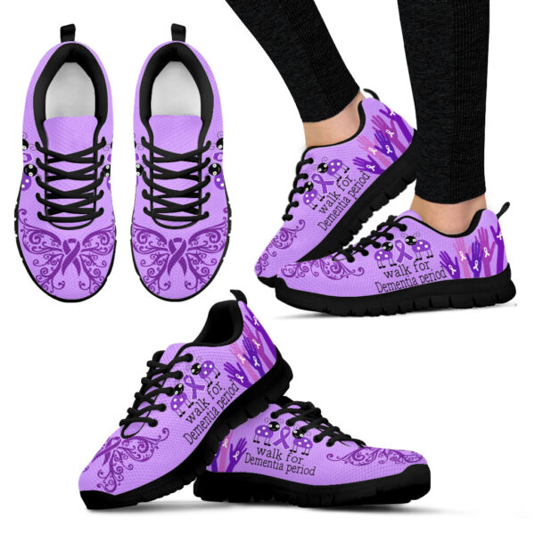 Walk For Dementia Shoes Period Sneaker Walking Shoes – Best Gift For Men And Women – Cancer Awareness Shoes Malalan