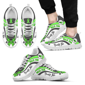 Walk For Donate Life Shoes Symbol Stripes Pattern Sneaker Walking Shoes Best Shoes For Men And Women 2