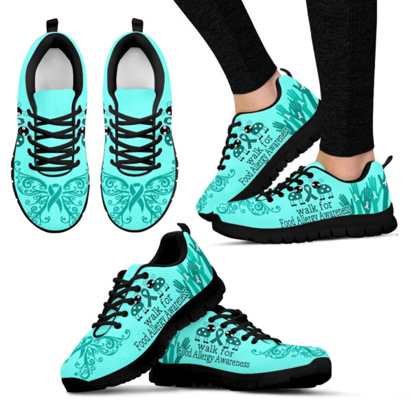 Walk For Food Allergy Shoes Awareness Sneaker Walking Shoes – Best Gift For Men And Women