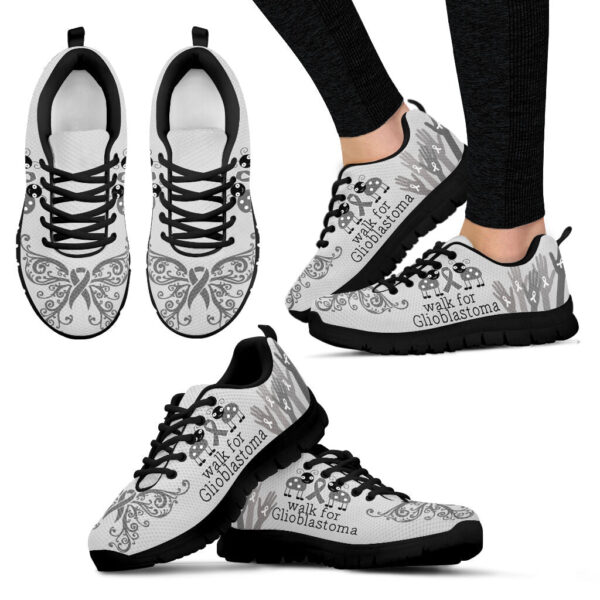 Walk For Glioblastoma Shoes Sneaker Walking Shoes – Best Gift For Men And Women – Cancer Awareness Shoes