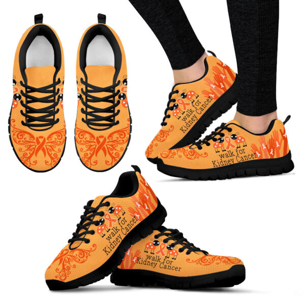 Walk For Kidney Cancer Shoes Sneaker Walking Shoes – Best Gift For Men And Women – Cancer Awareness Shoes