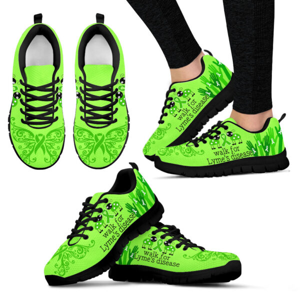 Walk For Lyme’s Disease Shoes Sneaker Walking Shoes – Best Gift For Men And Women – Cancer Awareness Shoes Malalan
