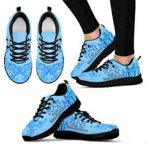 Walk For Mesothelioma Shoes Sneaker Walking Shoes Best Gift For Men And Women Cancer Awareness Shoes 1