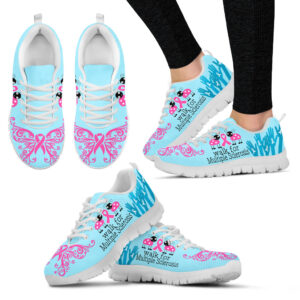Walk For Multiple Sclerosis Shoes Blue Pink Sneaker Walking Shoes Best Gift For Men And Women 1
