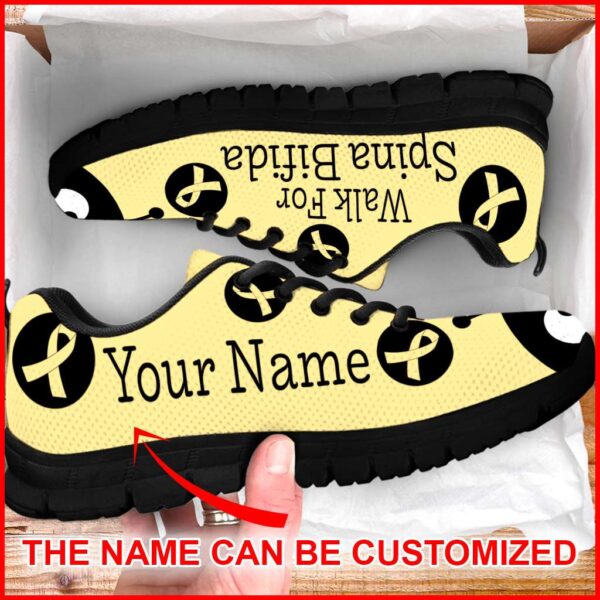 Walk For Spina Bifida Shoes Lady Bug Sneaker – Personalized Custom – Best Shoes For Men And Women