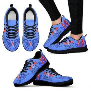 Walk For Veterans Shoes Sneaker Walking Shoes – Best Shoes For Men And Women – Cancer Awareness Shoes