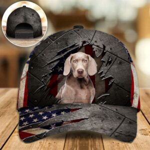 Weimaraner On The American Flag Cap Hats For Walking With Pets Gifts Dog Hats For Relatives 1 fd9ksd