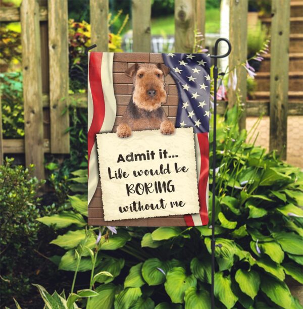 Welsh Terrier Flag – Garden Dog Flag – Dog Owner Gift Ideas