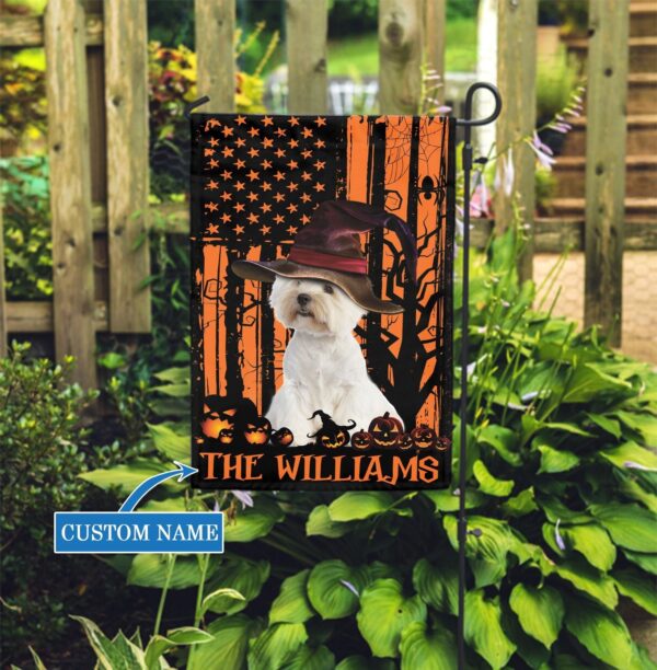 West Highland White Terrier Halloween Personalized Dog Garden Flags – Dog Lovers Gifts For Him Or Her – Dog Gifts For Owners