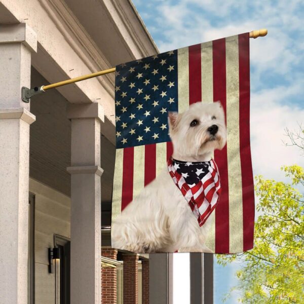 West Highland White Terrier House Flag – Garden Dog Flag – Dog Owner Gift Ideas