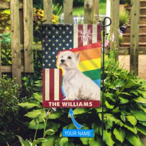 West Highland White Terrier Lgbt Personalized Flag Custom Dog Flags Dog Lovers Gifts for Him or Her 2