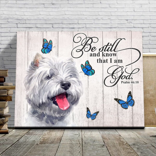 West Highland White Terrier Matte Canvas – Dog Wall Art Prints – Canvas Wall Art Decor