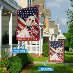West Highland White Terrier Personalized Garden Flag Custom Dog Flags Dog Lovers Gifts for Him or Her 1